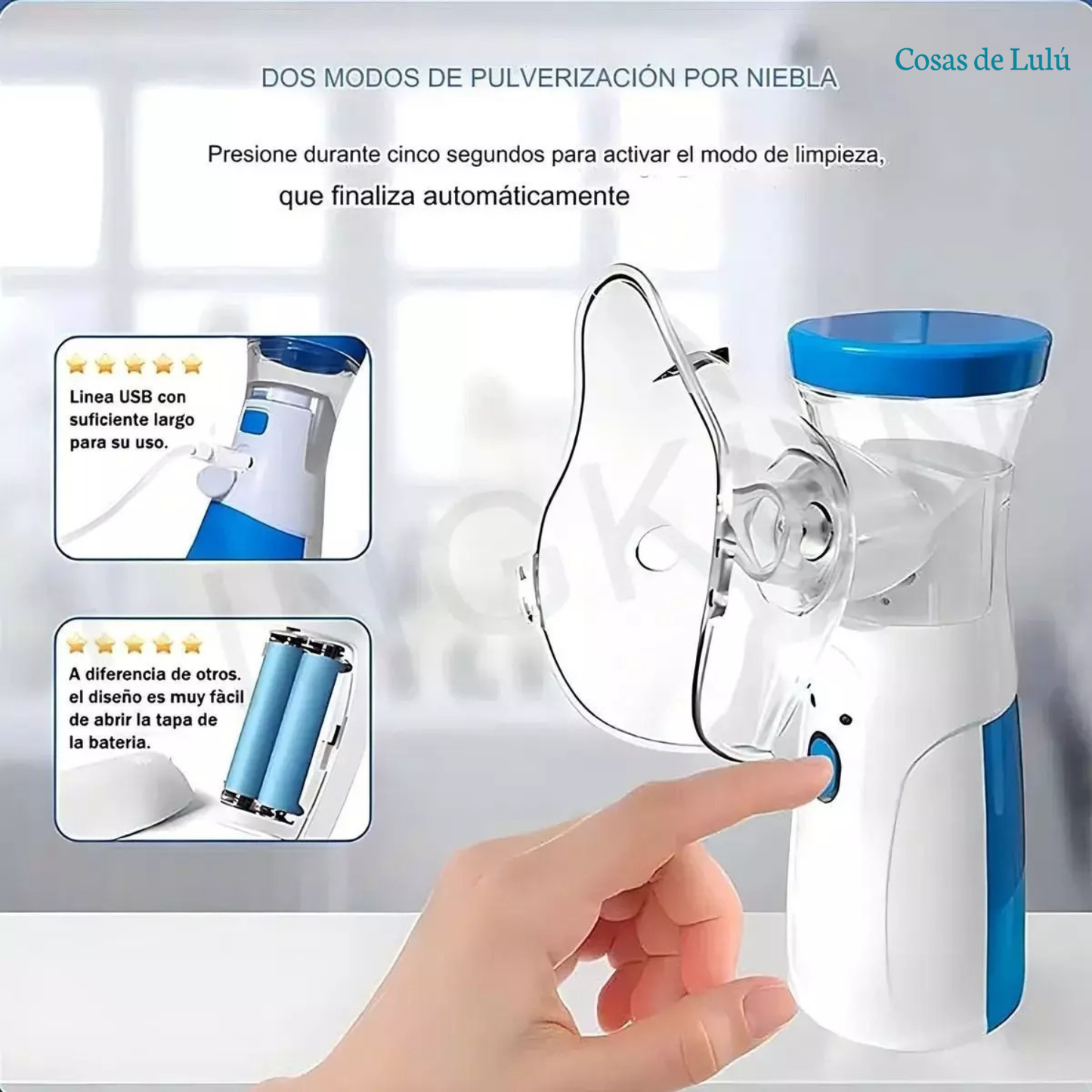 Nebulizador Portatil Niños Y Adultos