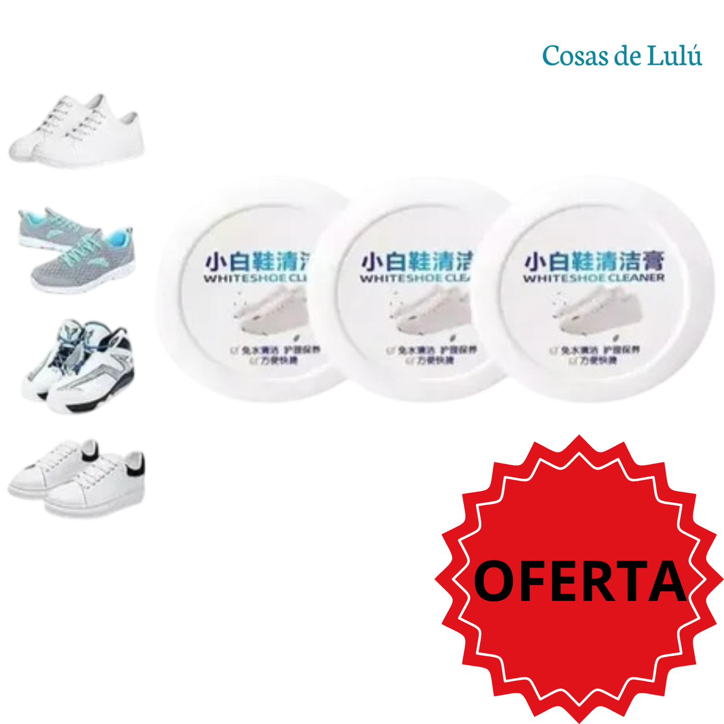 Crema Limpiadora Para Zapatos (Pack 3)