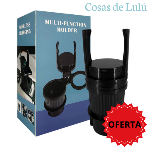 SOPORTE MULTIFUNCIONAL - PORTA VASOS PARA AUTOS